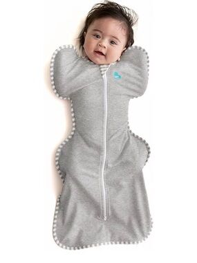 Love to dream Grey Swaddle Sleep Sack with Front Zipper